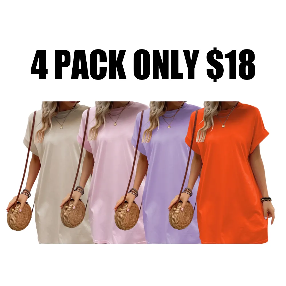 Women's Loose Casual Shirt Dress🔥8-Pack- Only $24