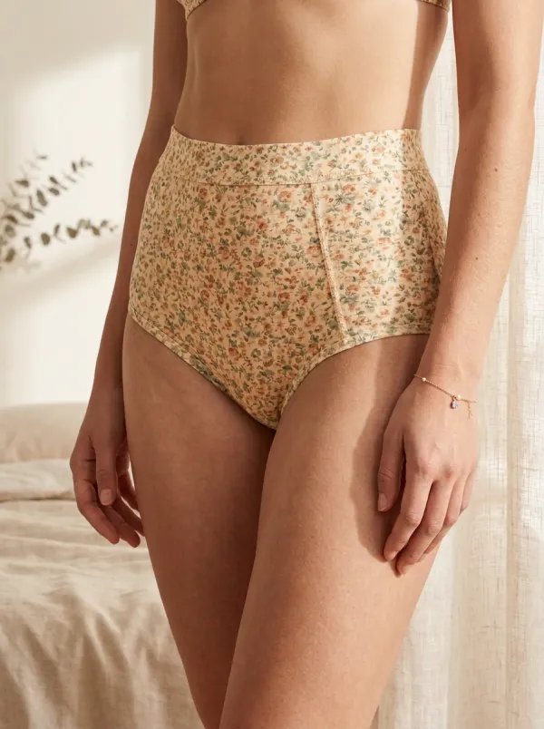 Women's Cottagecore Floral Pattern Printed Panties