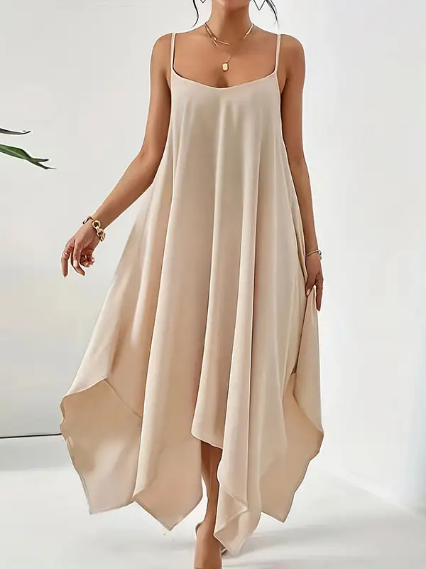 Spaghetti Sleeveless Neck Maxi Dress