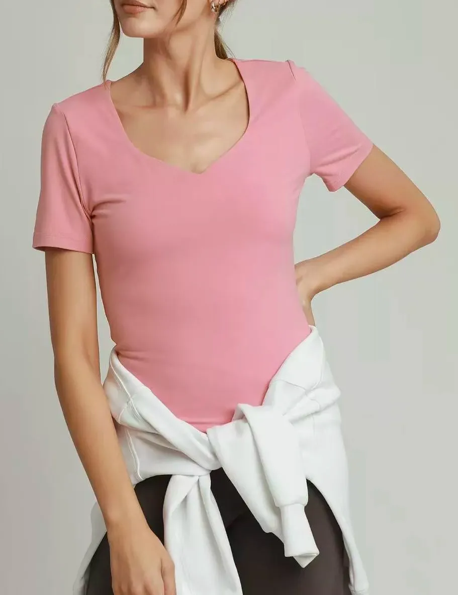 Polyester Sweetheart Neckline Double-Lined Top