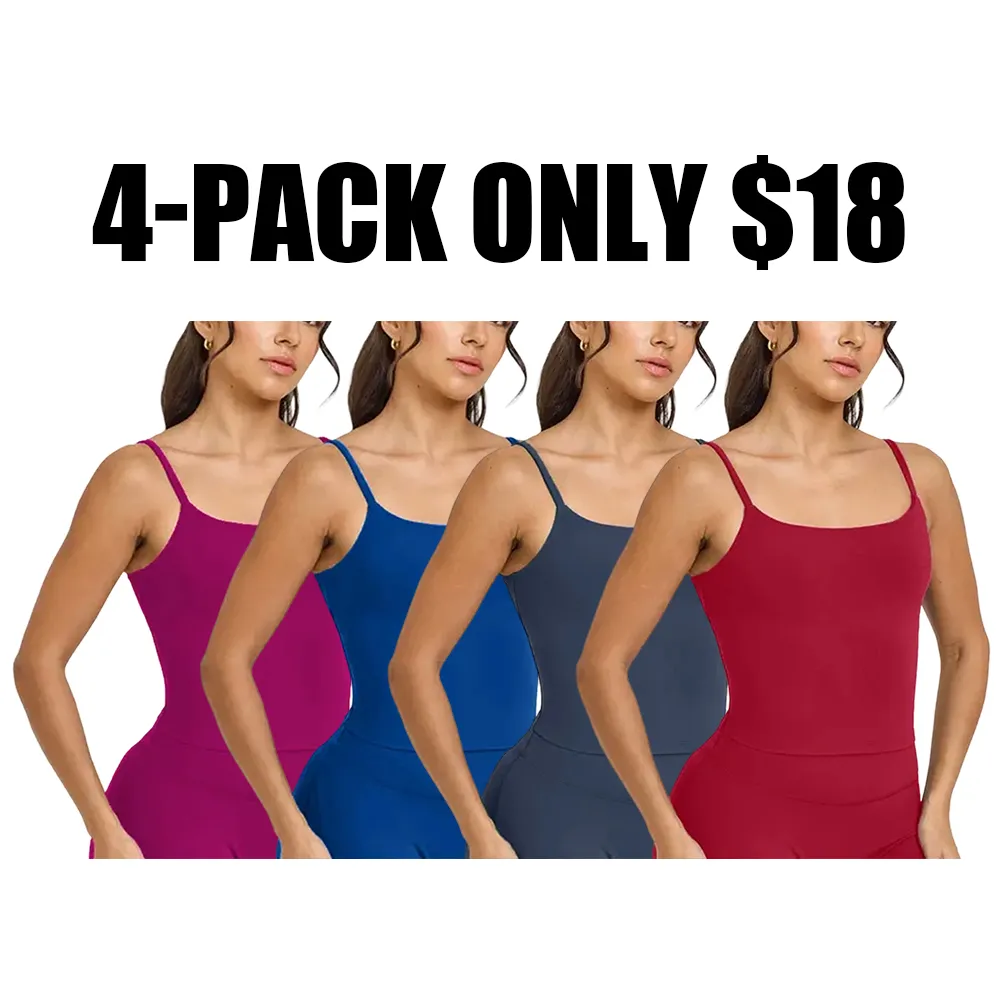 Thin-strapped tank top/sports bra