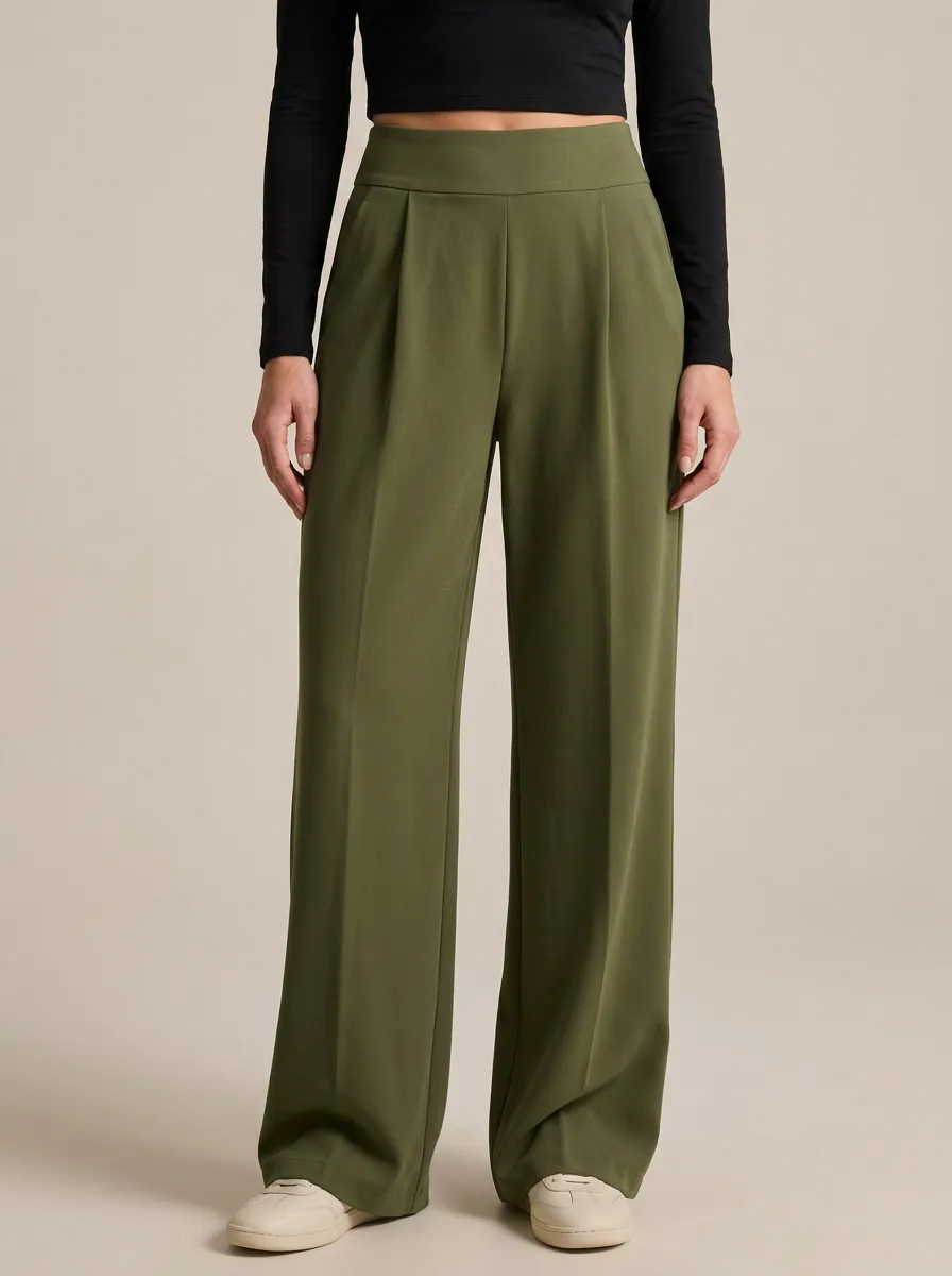 Wide-Leg High-Waisted High-Waist Women's Wide-Leg Pants