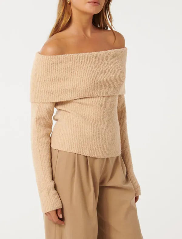 Folded Neck Sweater