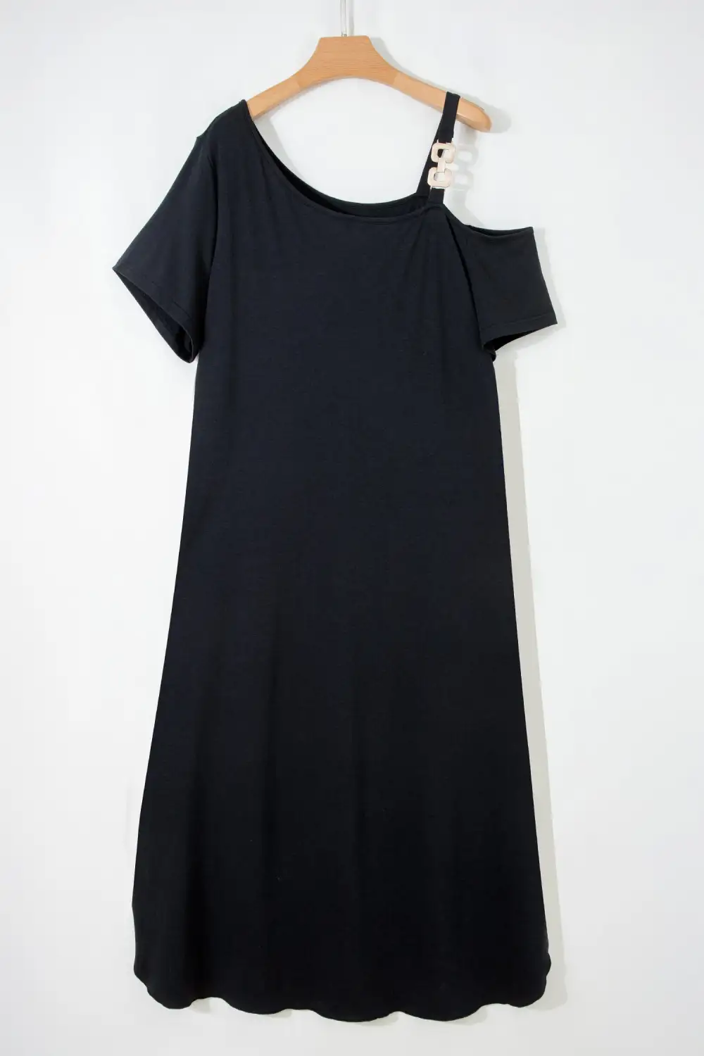 Clean Line Short Sleeve Maxi Dress