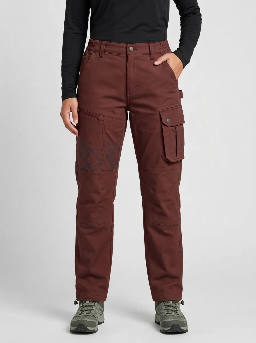 Outdoor Topographic Map Tactical Terrain Cargo Pants