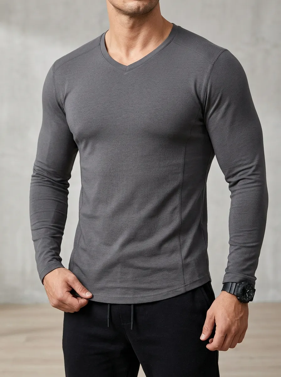 Men's Raglan V-Neck T-Shirt