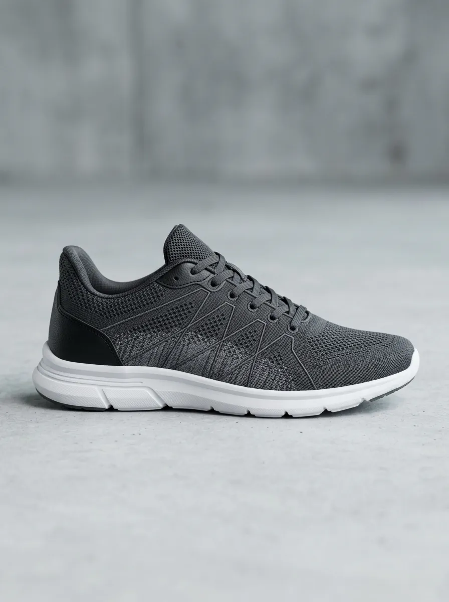 Contemporary Mesh Graphic Outdoor Look Men's Running Shoes