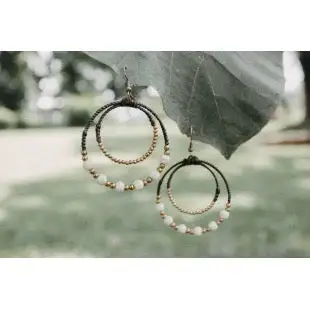 Jumping Through Hoops Earring