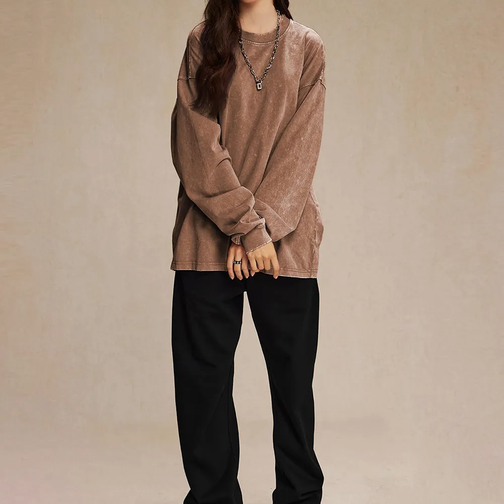 Acid-washed T-shirt