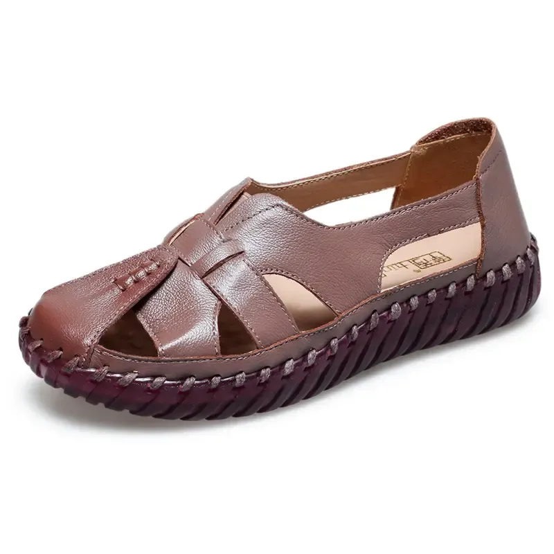 Hand Stitched Leather Comfort Sandals