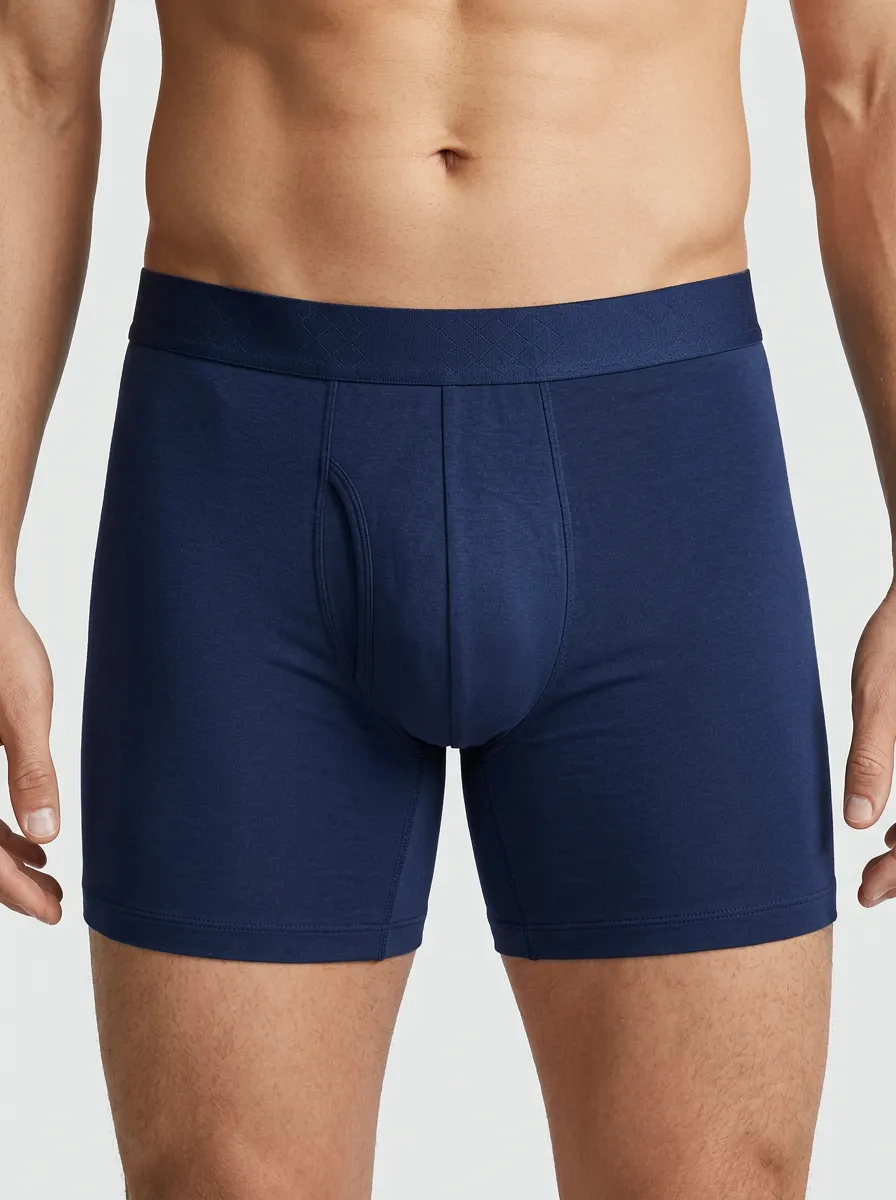 Men's Solid Plain 3-Pack Boxer Briefs