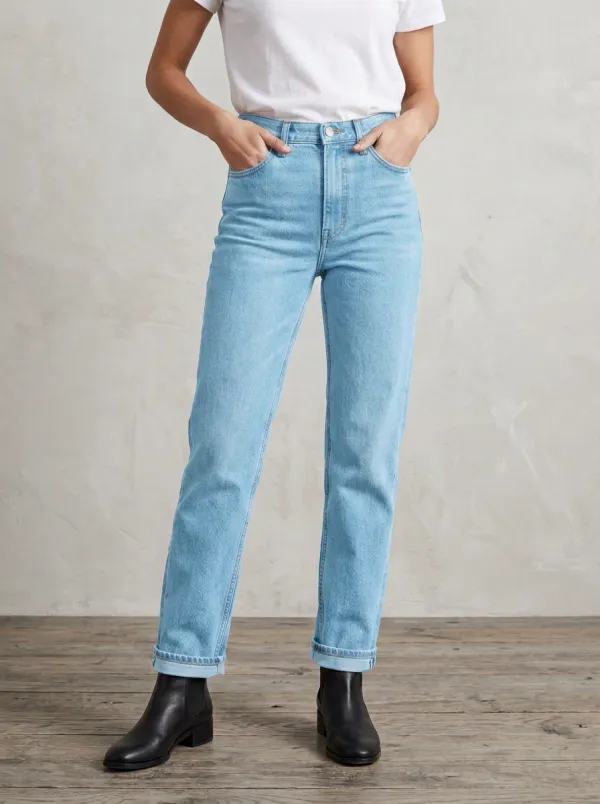 Polished High-Rise Classic Women's Straight-Leg Jeans