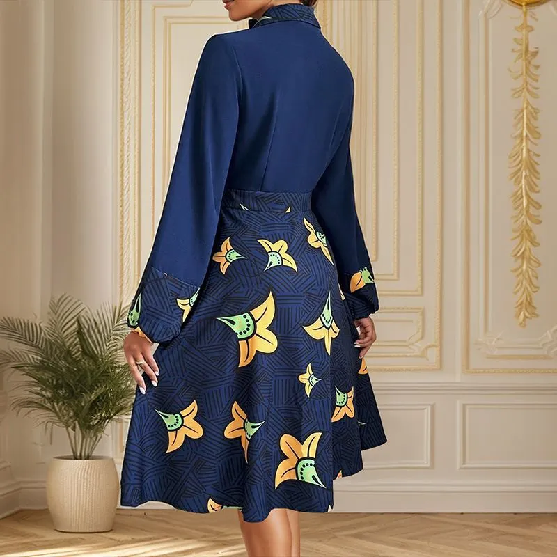 Women's Lace Floral Slit Summer Midi Dress