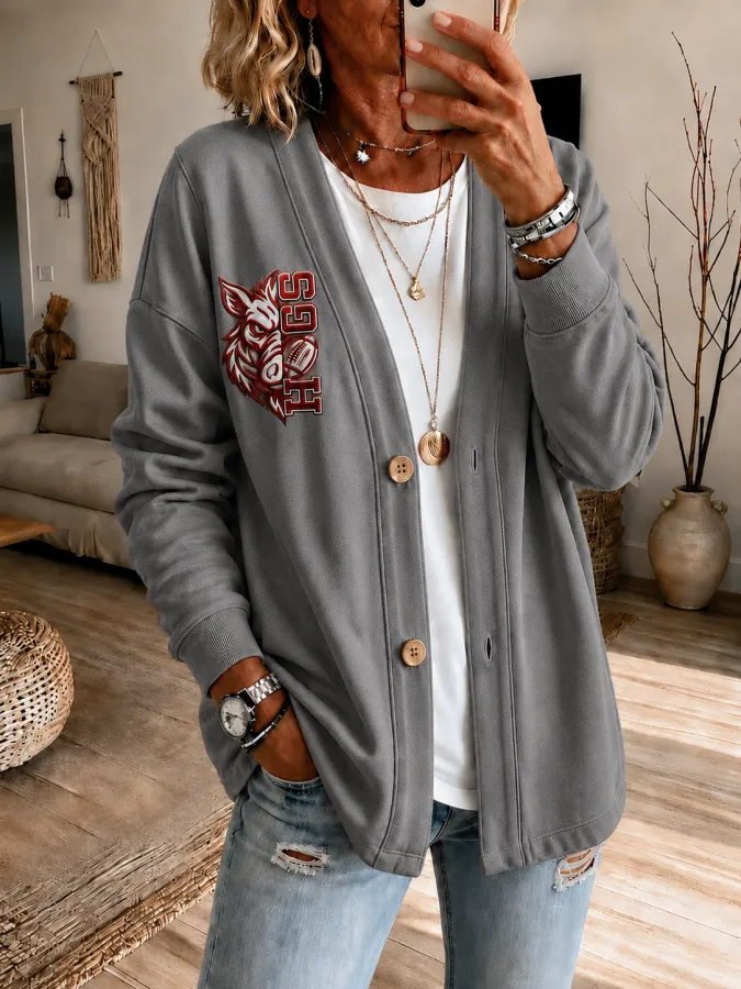 Women'S Football Fan Cardigan