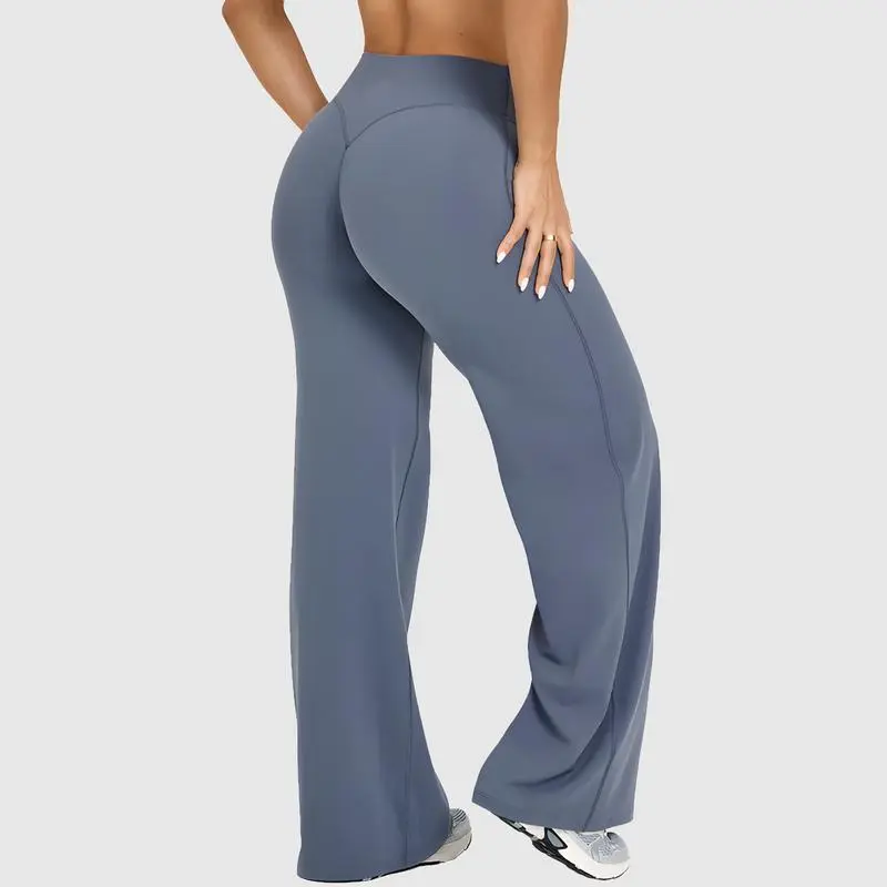SoftMotion Straight Leg Bottoms Women Workout Leggings Fitness Gym Outdoor Sports Yoga Pants