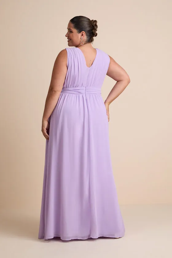 Heavenly Hues Dark Blue Floral Maxi Dress