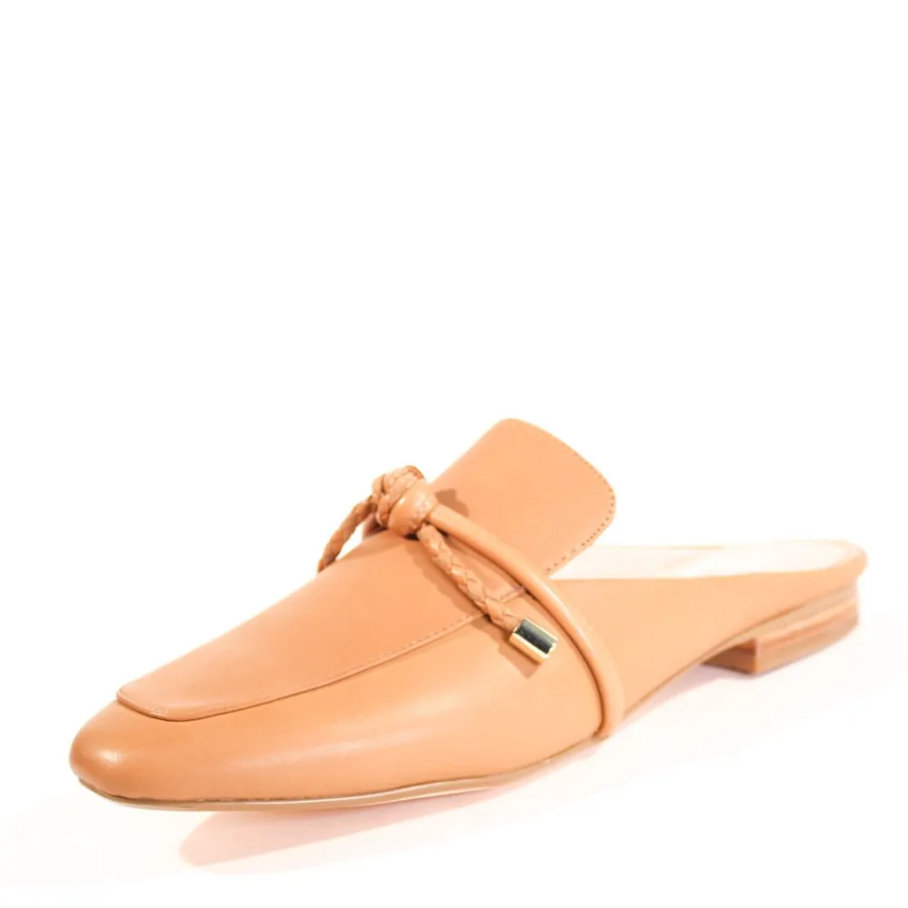 Tassel Backless Leather Mules