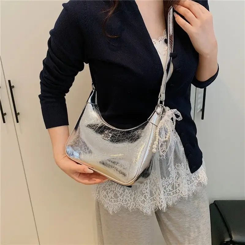 Classic Retro Handbag with Pendant