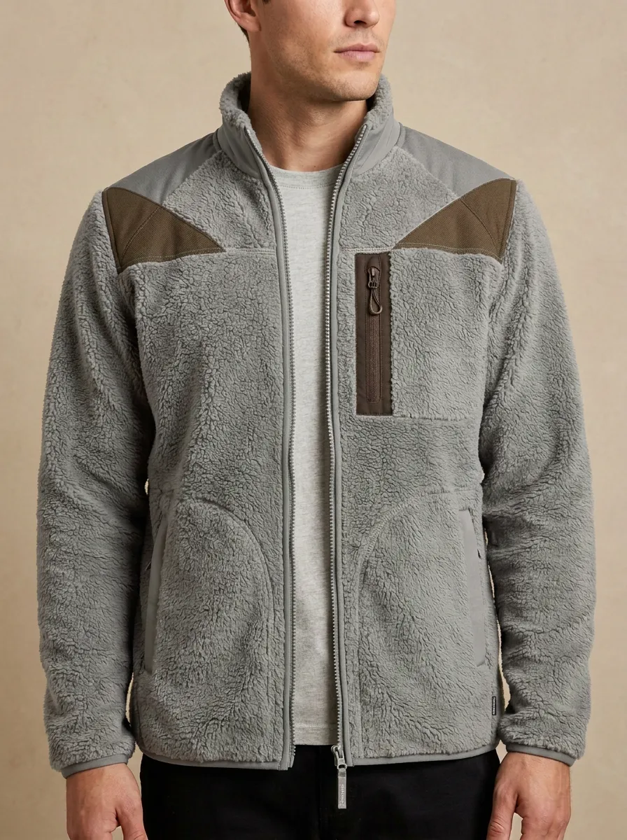 Hiking Sherpa Fleece Zip Jacket