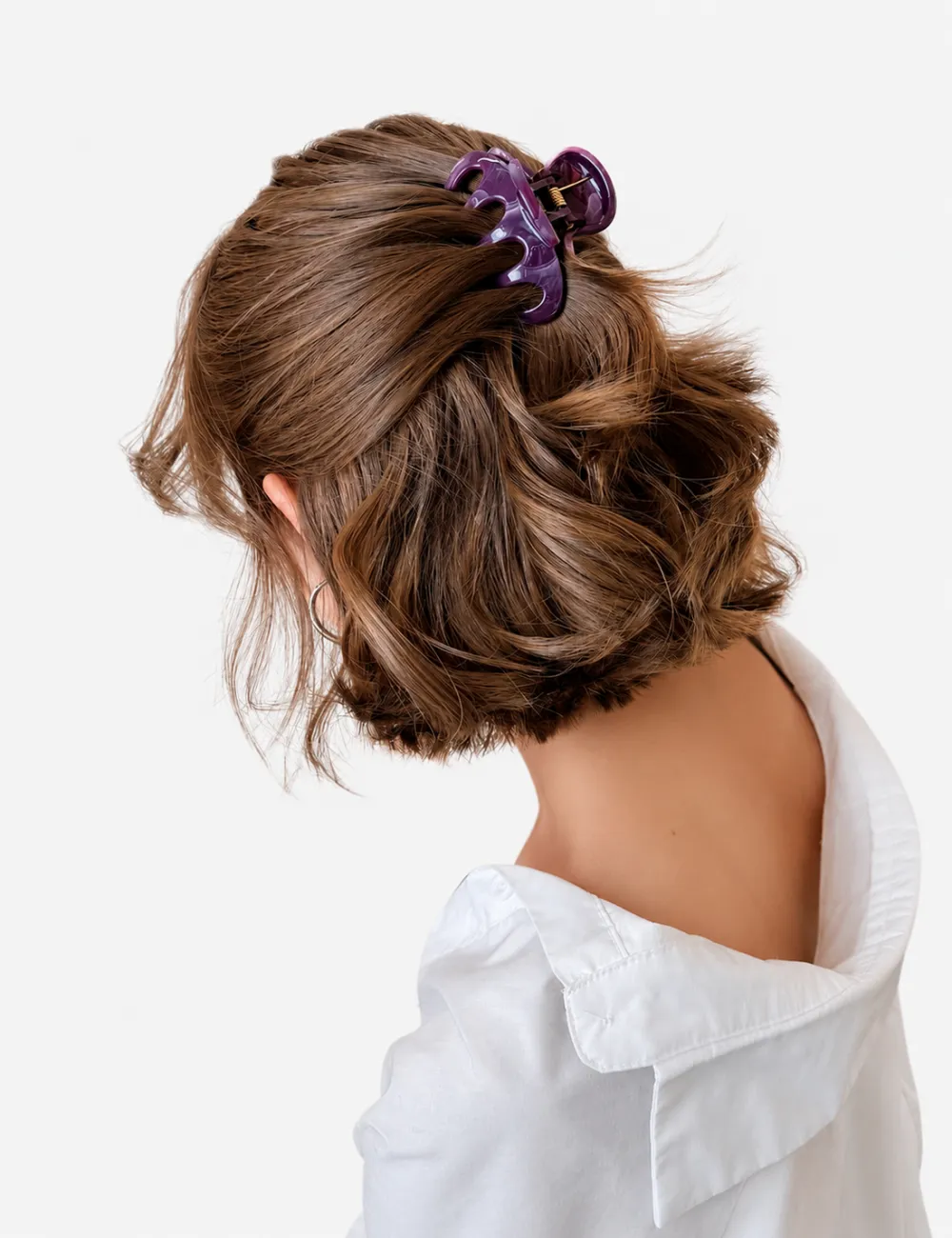Pumpkin Shape Mini Hair Clip