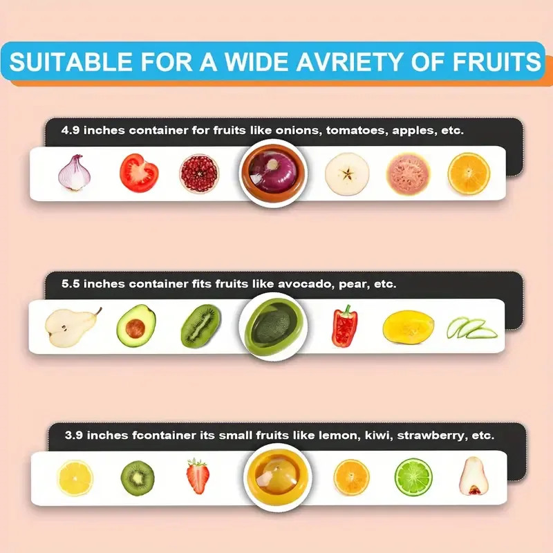 4 PCS Large Capacity Silicone Fruit Storage Box