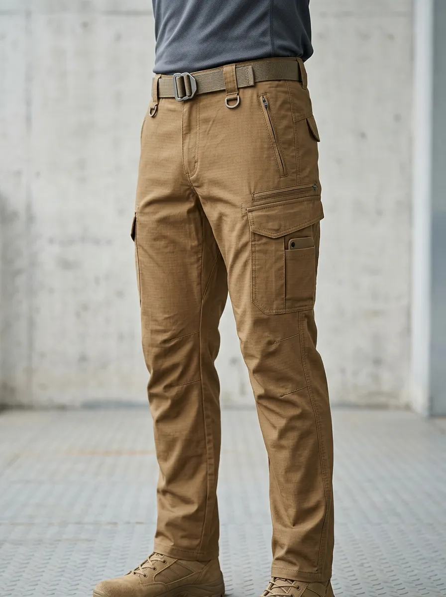 Outdoor-Ready Multi Pocket Casual Look Men's Work Pants
