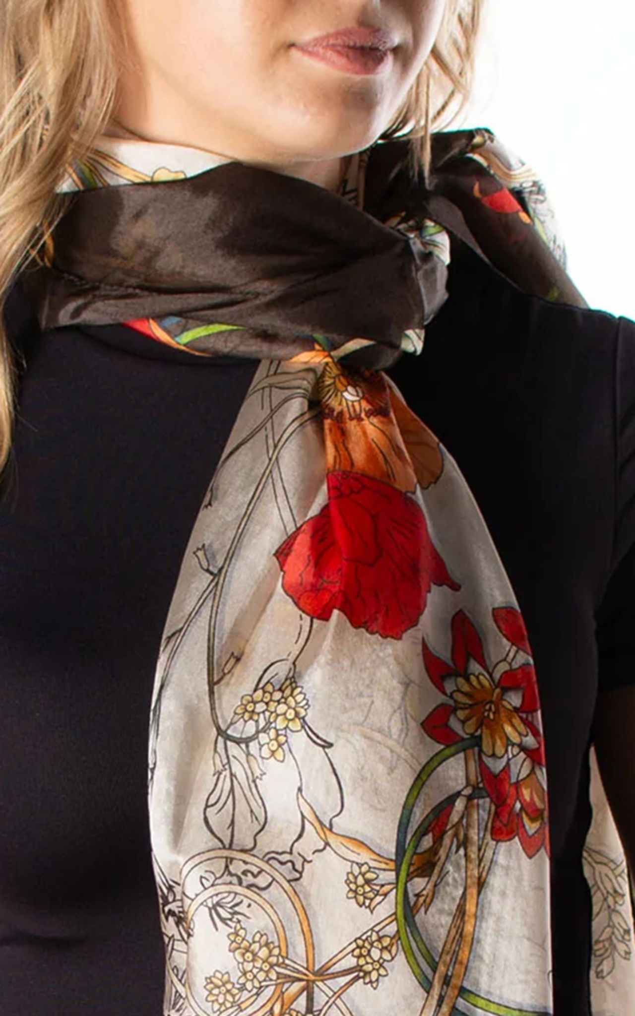 High-End Exquisite Glass Silk Scarf