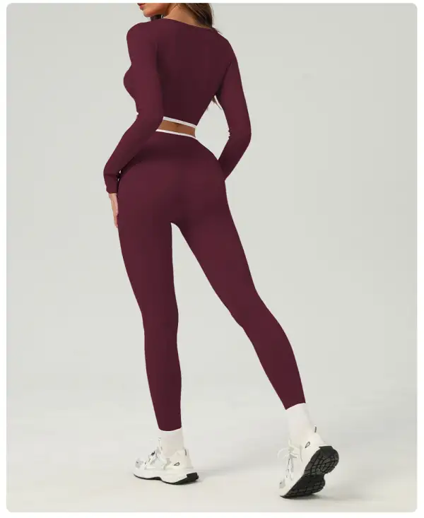 Quick-Dry High-Waist Top and Leggings Active Set