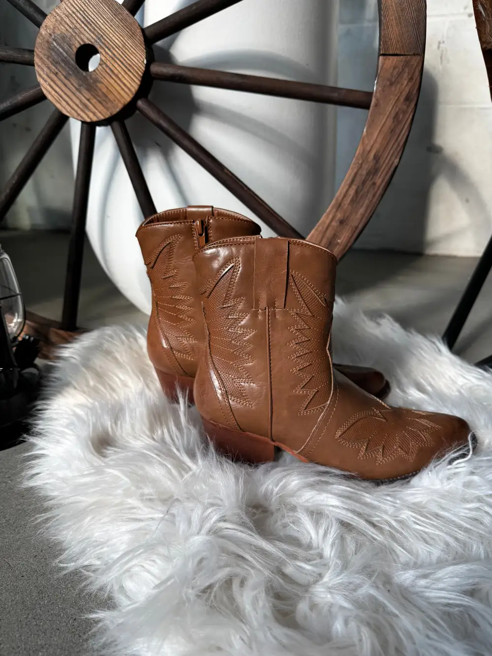 Refined Western Cowboy Embroidered Knee-High Boots