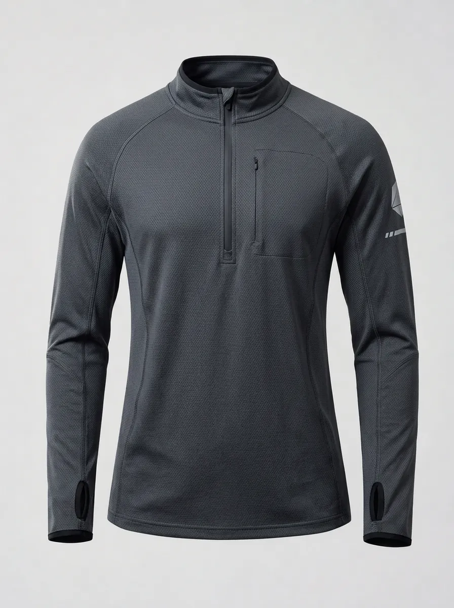 Men's Outdoor Sports Geometric Printed Quarter Zip Pullover