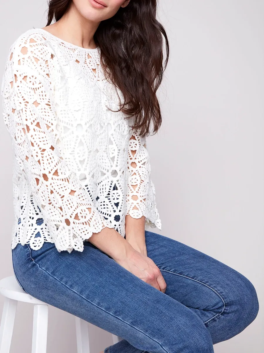 French Style Boat Neck Top for Women