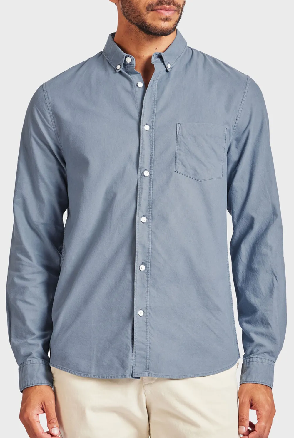 Vintage Oxford Button Down Long Sleeve Shirt