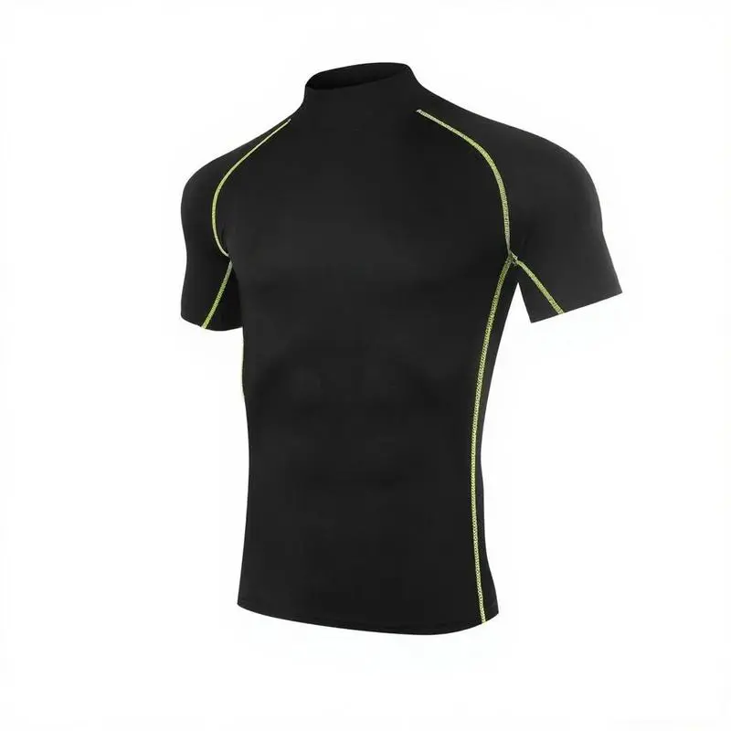 Men’s Compression T-Shirt – Short Sleeve, Quick Dry, Bodybuilding & Fitness Sportswear