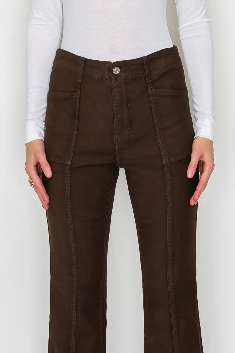 Everyday High Rise Bootcut Raw Hem Denim Jeans