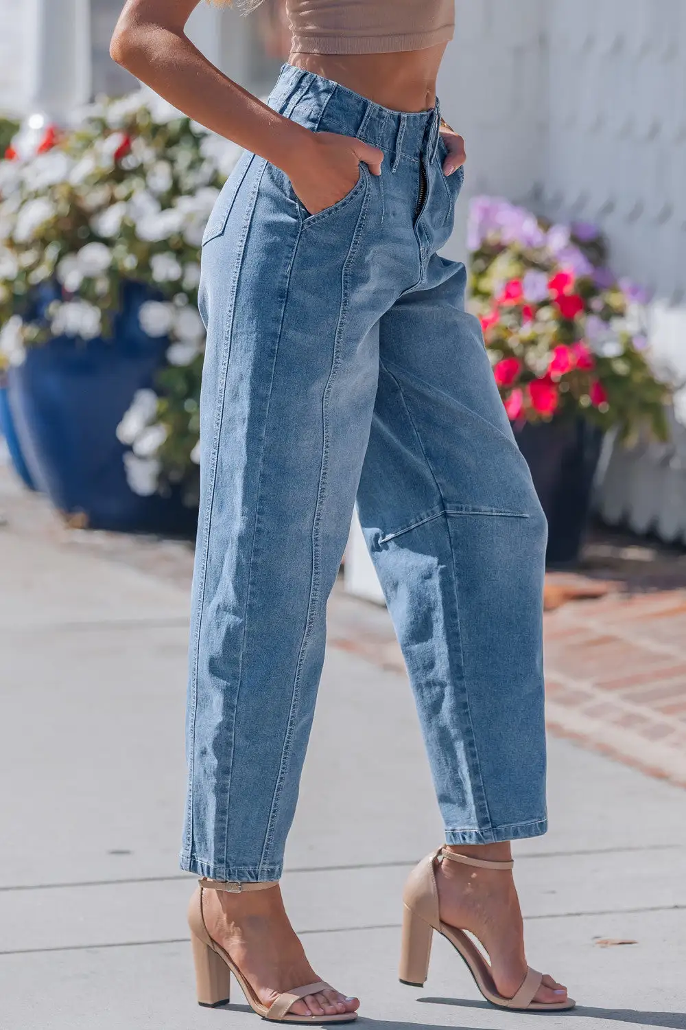 Scalloped Relaxed Everyday Jeans