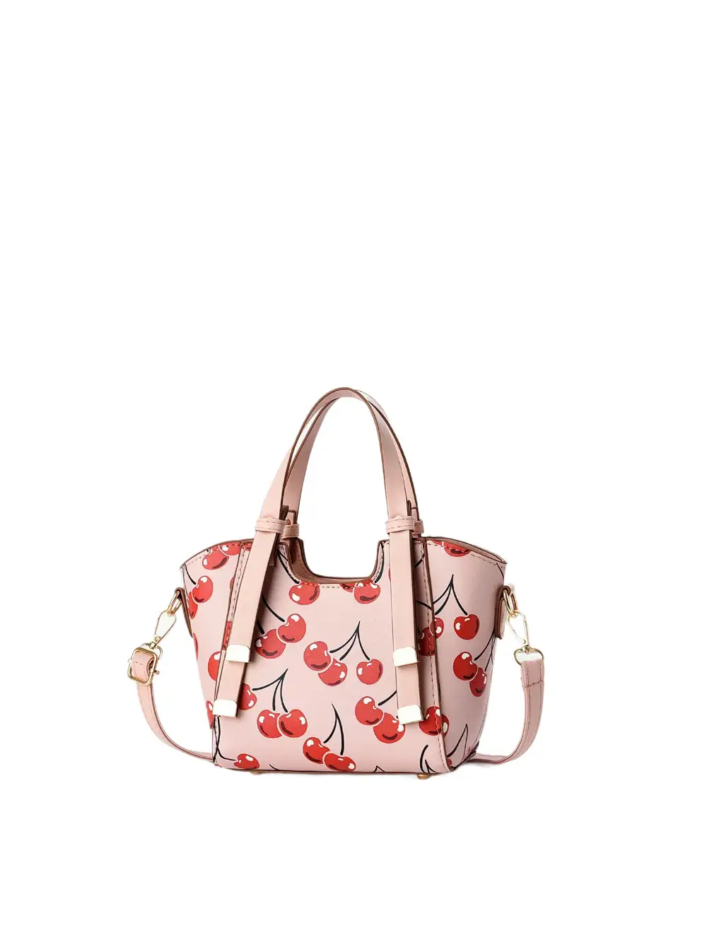 Cherry Print Satchel Bag
