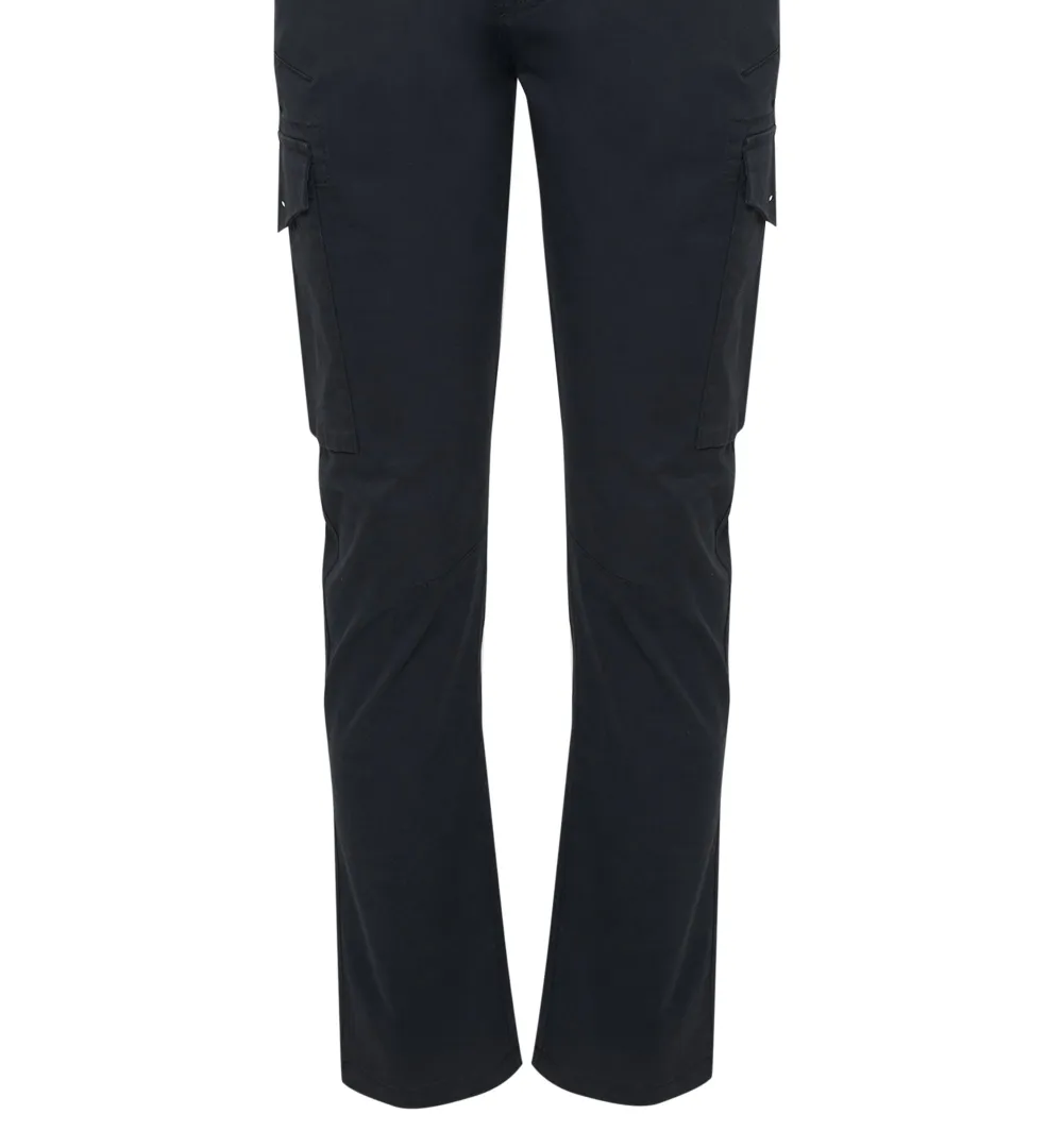 Men's Black Slim-Fit Cargo Style Pants