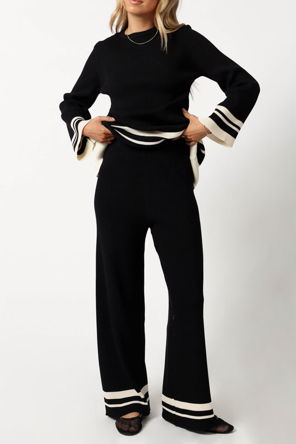 BLACK OFF WHITE PANTS