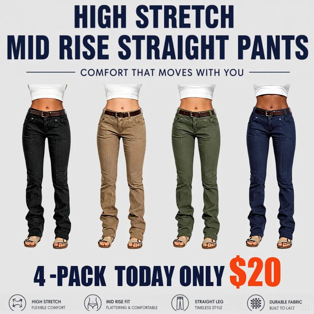 ⚡FINAL SALE⚡-Women’s High Stretch Mid Rise Pants