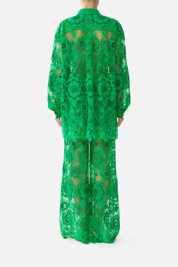 Printed Stepped Hem Shirt