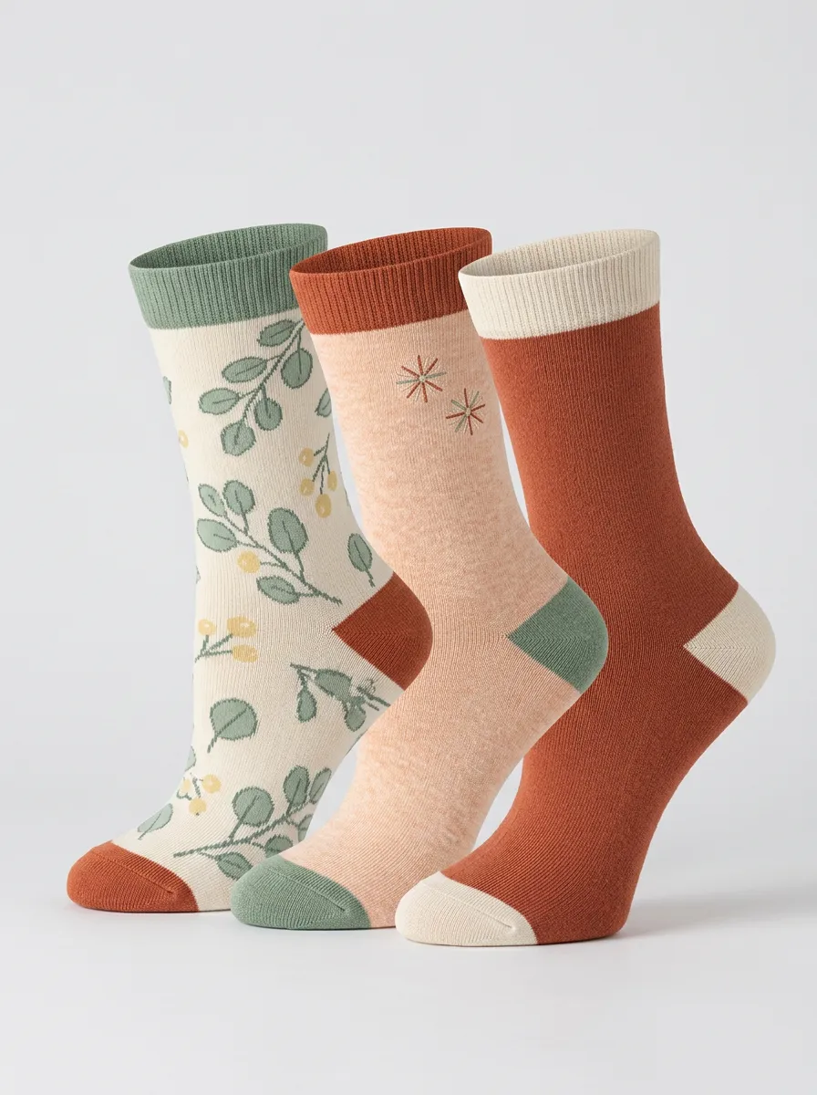 Classic Women's Three-Pair Crew Socks