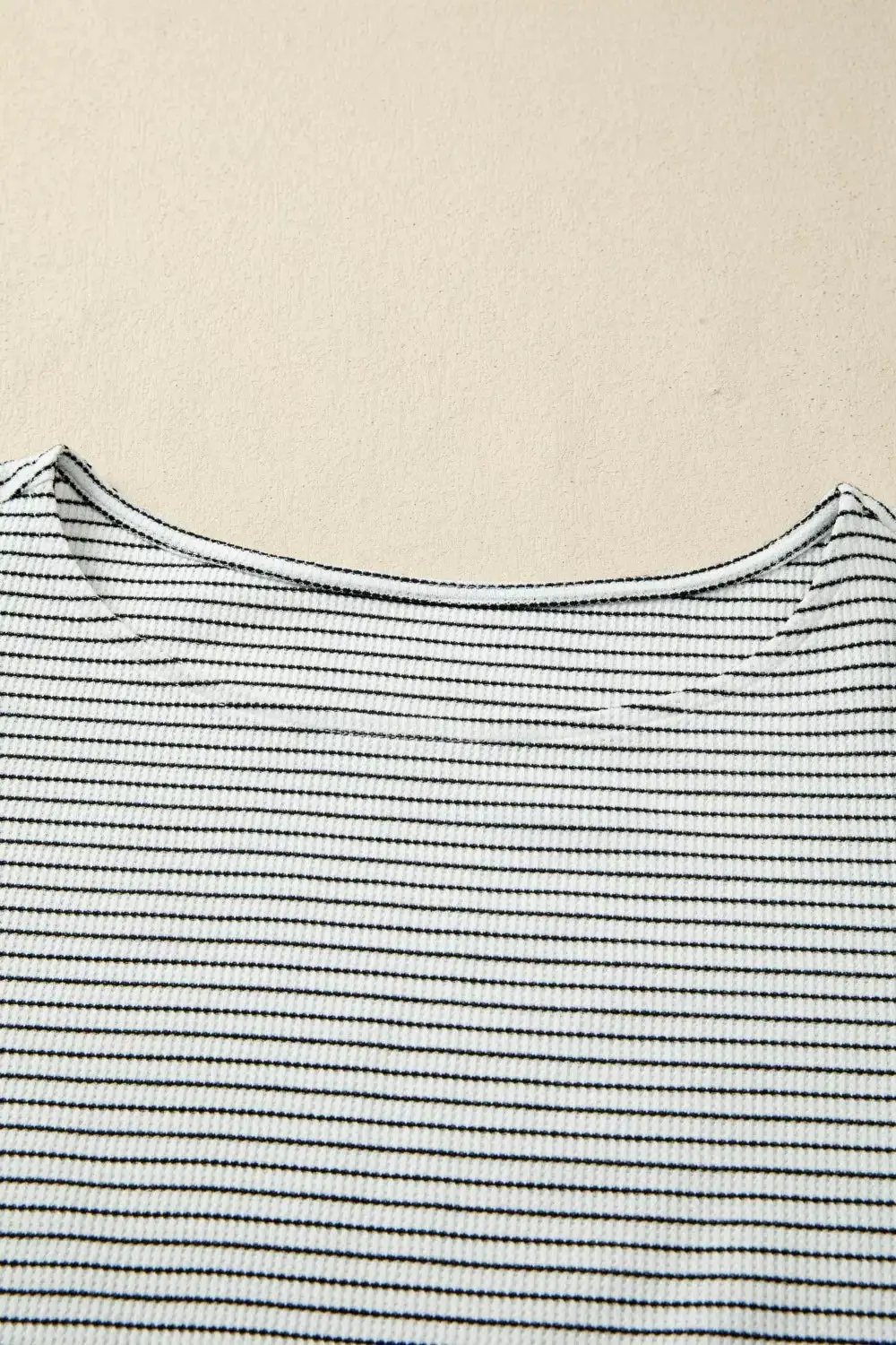 Stripe Contrasted Ruffle Trim Casual Tank Top