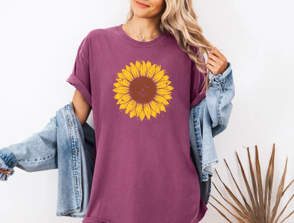 Sunflower Graphic Garment Dyed Tee