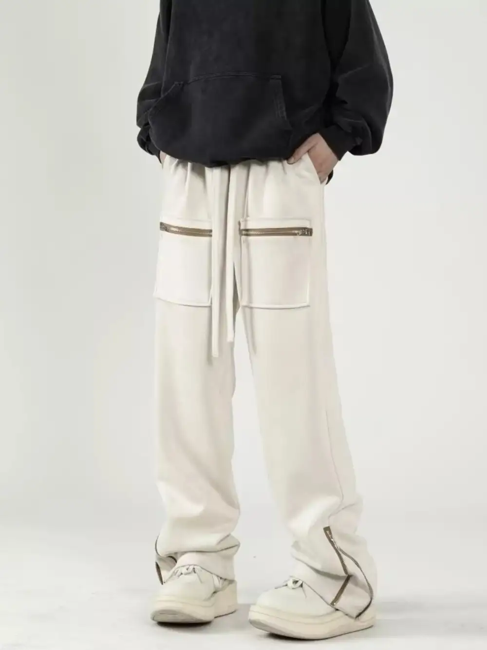 Men's Plus Size Zipper Pocket Relaxed Fit Pants