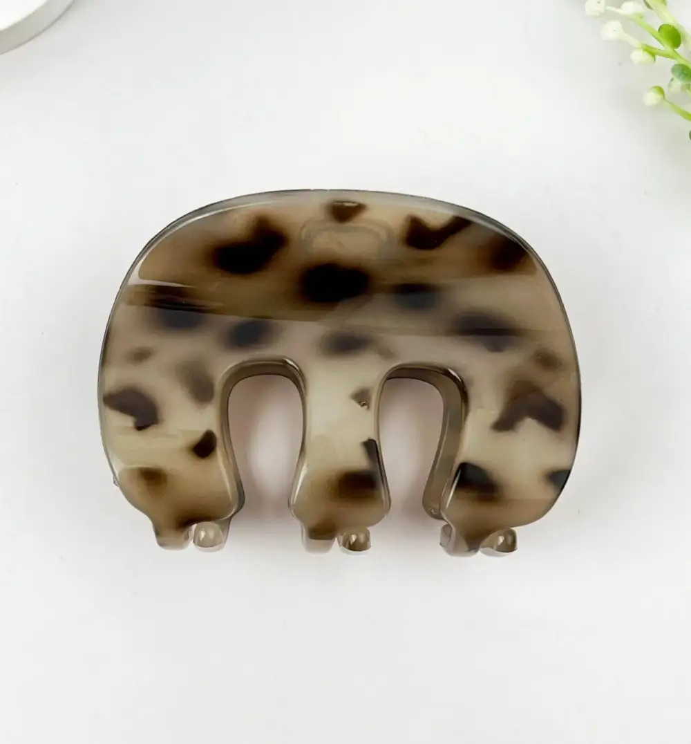 Prong Simple Matte Hair Claw Clip