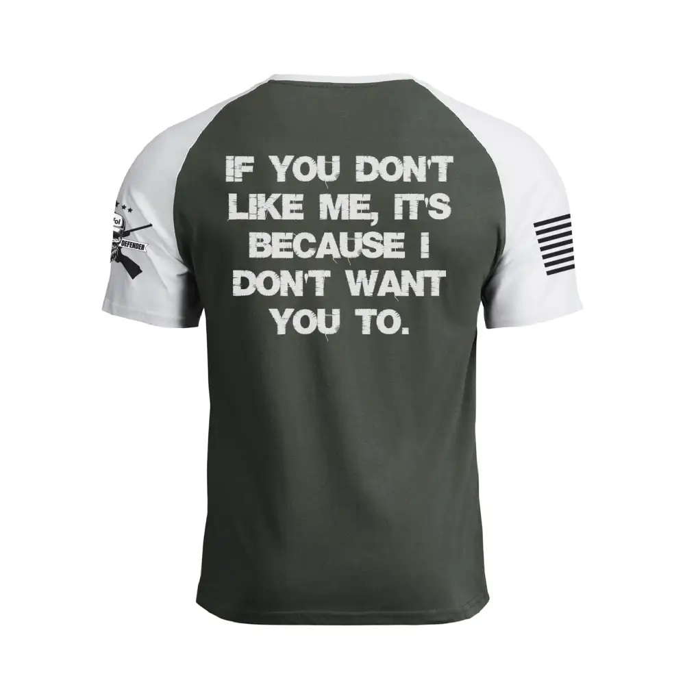 DON'T LIKE ME RAGLAN GRAPHIC TEE