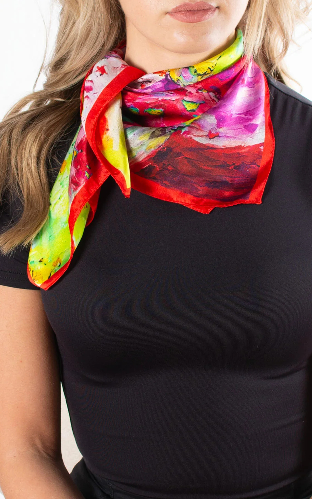 Fashion Abstract Art Print Women's Square Scarf