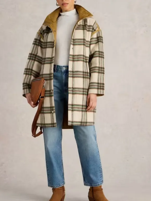 Reversible Check Coat