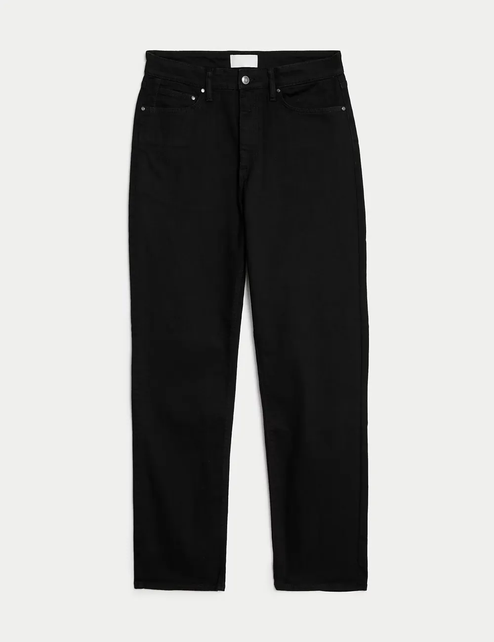 Men's Black Loose Fit Stretch Casual Jeans