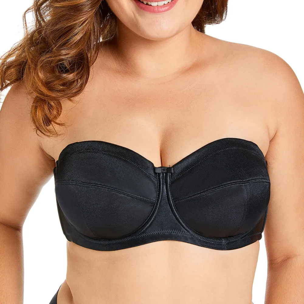 Plus-Size Non-Slip Half-Cup Bra